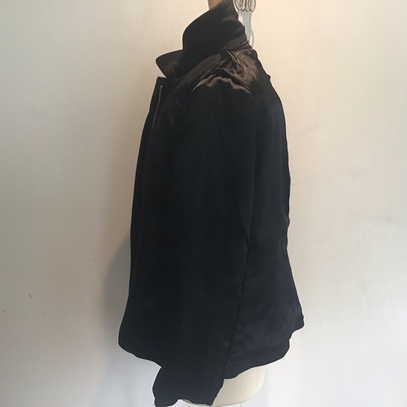 GAP Black Duffle Pea Coat Fully Lined  Horn Toggles over a full zipper Sz Medium - Picture 10 of 13